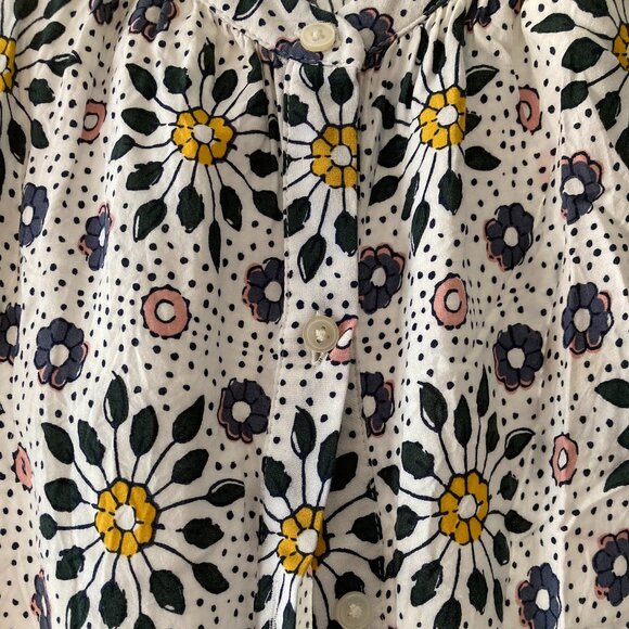 LOFT Size Small Women's Button Down Floral Maxi Dress with Belt - Picture 4 of 4